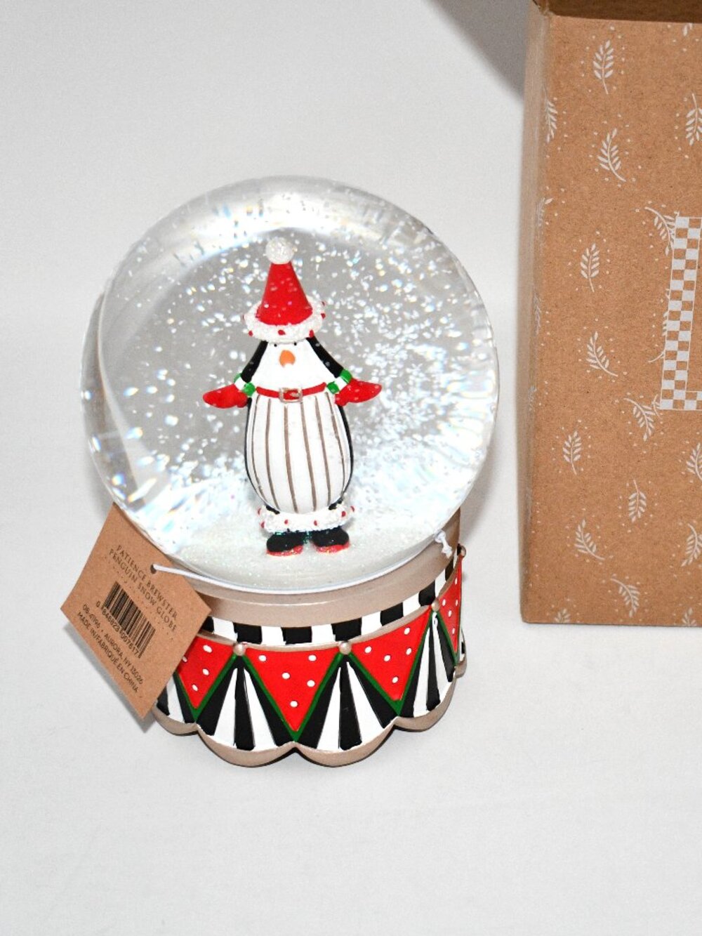 Patience Brewster Penguin Snow Globe #: 08-41196 NWT